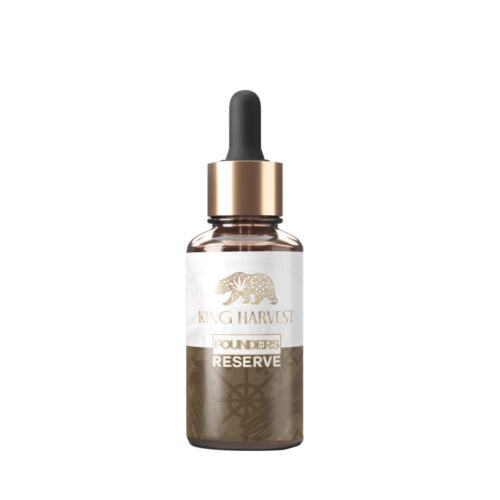 King Harvest Founders Reserve tincture bottle